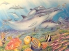 Dolphin Paradise Mural- Muralist Carolee Merrill