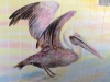 Malibu Seafood Mural - Pelican and Pier Mural