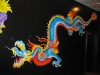 Ziing\'s Restaurant Dragon Mural - Muralist Carolee Merrill
