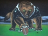 Wolverine Children's Sports Mural  - Muralist Carolee Merrill