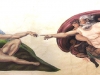 God Creating Adam Mural - Muralist Carolee Merrill