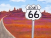 Route 66 Mural - Muralist Carolee Merrill