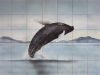 Jumping Whale Tile Mural - Muralist Carolee Merrill