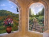 Tuscany Trompe L'oeil Mural - Muralist Carolee Merrill