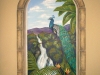 Peacock  Trompe L'oeil Mural - Muralist Carolee Merrill