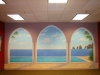 Aquatic Trompe L'oeil Mural - Muralist Carolee Merrill