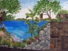 Tropical Aquatic Restaurant Mural- Muralist Carolee Merrill