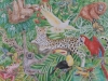 It's a Jungle Tropical Mural- Muralist Carolee Merrill