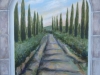 Cypress Lane Tuscan Mural - Muralist Carolee Merrill