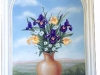 Iris Bouquet Tuscan Mural - Muralist Carolee Merrill