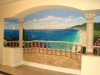 Overlooking the Mediterranean Tompe L'oeil Mural  - Muralist Carolee Merrill