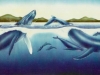 Aquatic Whale Mural - Muralist Carolee Merrill