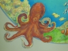 Aquatic Octopus Mural - Muralist Carolee Merrill